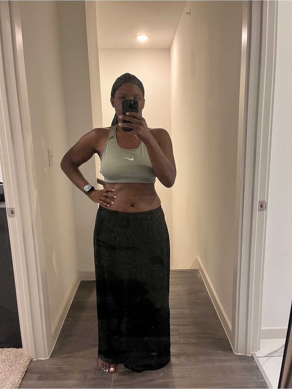 SHEIN Black Maxi Skirt for Women